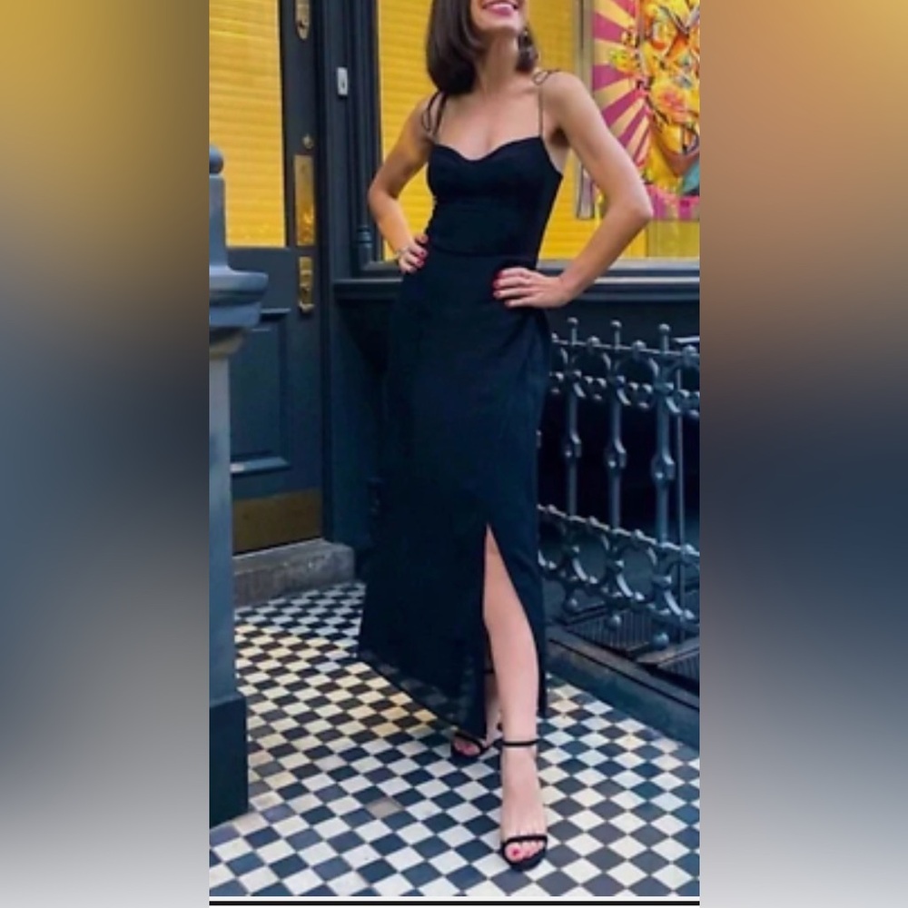 REFORMATION Kourtney Dress In Black Size 2 WORN ONCE